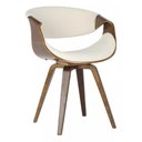 Ver imagem 1 de Cadeira de Jantar Nicole Rivatti Couro Madeira:creme