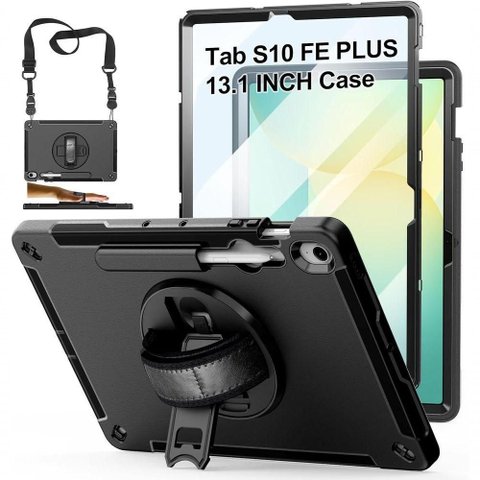 Capa para Tablet Worldwide Samsung Galaxy Tab S10 Fe Plus X620 X626B Suporte Giratorio 360 Graus