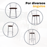Kit 2 Banquetas para Balcão Flórida Prata Bistrô Ilhas Cozinha Gourmet Bares - 5