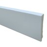Rodapé 10cm Poliestireno Liso Branco - 2,4 Metros - 1