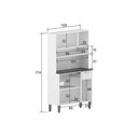 Ver imagem 3 de Cozinha Compacta Dona Maria C/ 6 Portas e 1 Gaveta Branco - Bertolini
