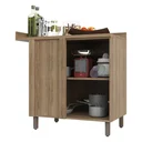 Ver imagem 2 de Balcão Cozinha Canto Reto 1 Porta - Módulo Cozinha Mel - Luciane 1305:Branco