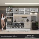Ver imagem 6 de Armário de Cozinha Completa 330cm Branco/crema Agata Madesa 01