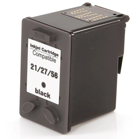 Cartucho de Tinta Preto Compatível 21 27 56 para Hp F4180 F380 J3680 D2360 D2460 3910 3920 3930 D145