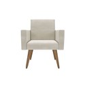 Ver imagem 2 de Kit 3 Poltronas Nina Clássico: Suede/bege