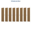 Ver imagem 5 de Rack Extensível com Painel Ripado TV 86 Polegadas Planejado 320x250cm Aruá CabeCasa MadeiraOriginals