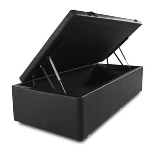 Box Baú Solteiro 88x188cm Courvin Preto