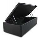 Ver imagem 1 de Box Baú Solteiro 88x188cm Sintético Preto