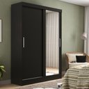 Ver imagem 1 de Guarda-Roupa Casal com Espelho 2 Portas de Correr 2 Gavetas Verona Yescasa