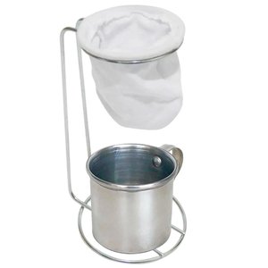 Suporte Coador de Café Cromado e Caneca Decor - Alumínio