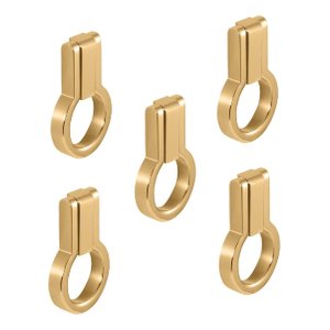 Kit 5 Puxador Antique Ponto Zen Gold (dourado Brilhante)