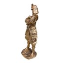 Ver imagem 2 de Escultura Decorativa Samurai Dourado Elegância e Poder na Sua Sala Escritório e Quarto 34x26cm