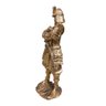 Escultura Decorativa Samurai Dourado Elegância e Poder na Sua Sala Escritório e Quarto 34x26cm - 2