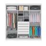 Guarda-Roupa Casal Veneto com 3 Portas Móveis Lanza Branco - 2