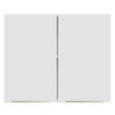 Ver imagem 7 de Armário Aéreo Madesa Lux 80 cm 2 Portas Branco/Branco Veludo