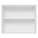 Ver mais imagens de Armário Aéreo Madesa Lux 80 cm 2 Portas Branco/Branco Veludo
