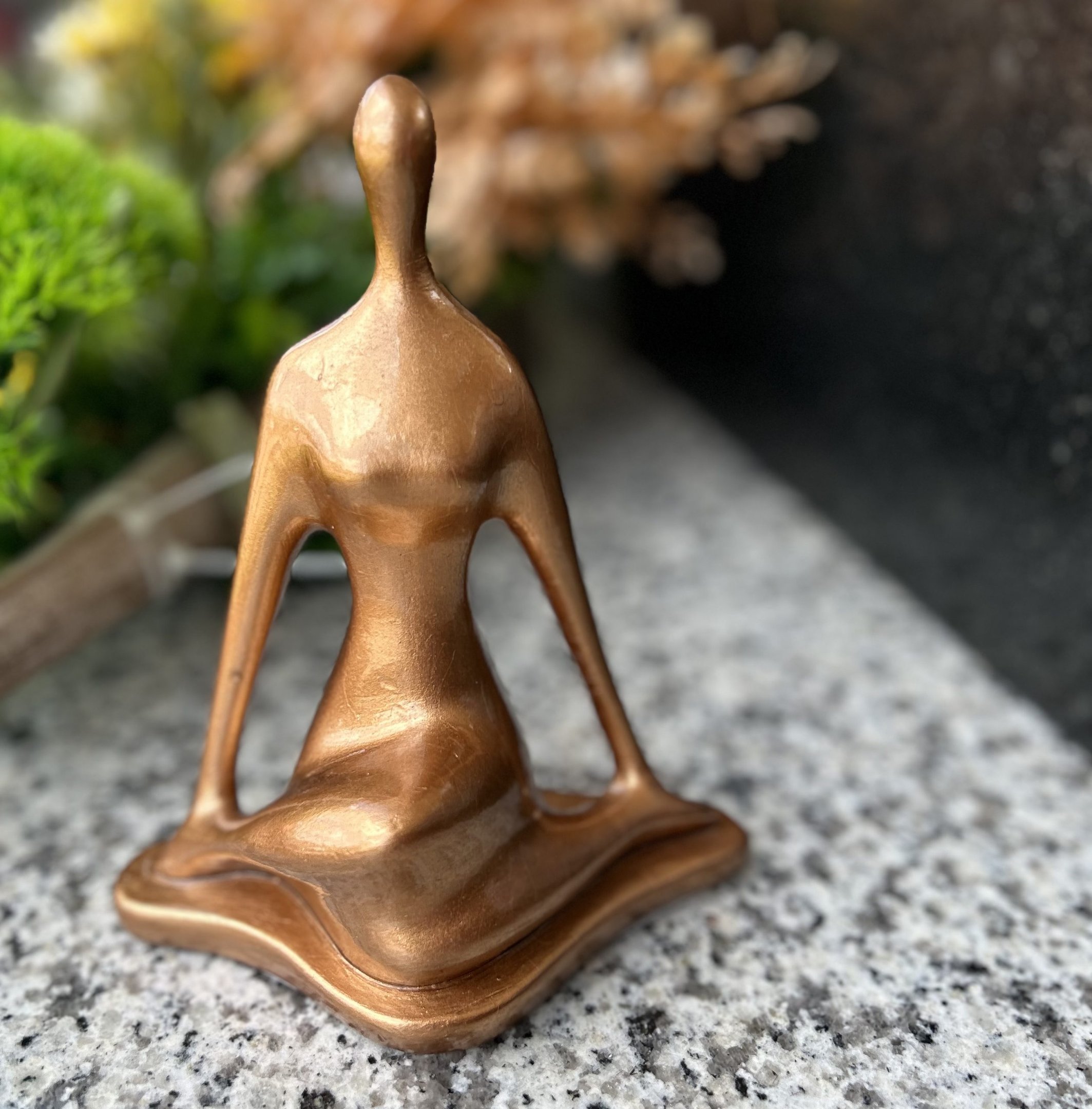 Yoga Sabedoria - 19 Cm Escultura Artesanal - Decoração - 4