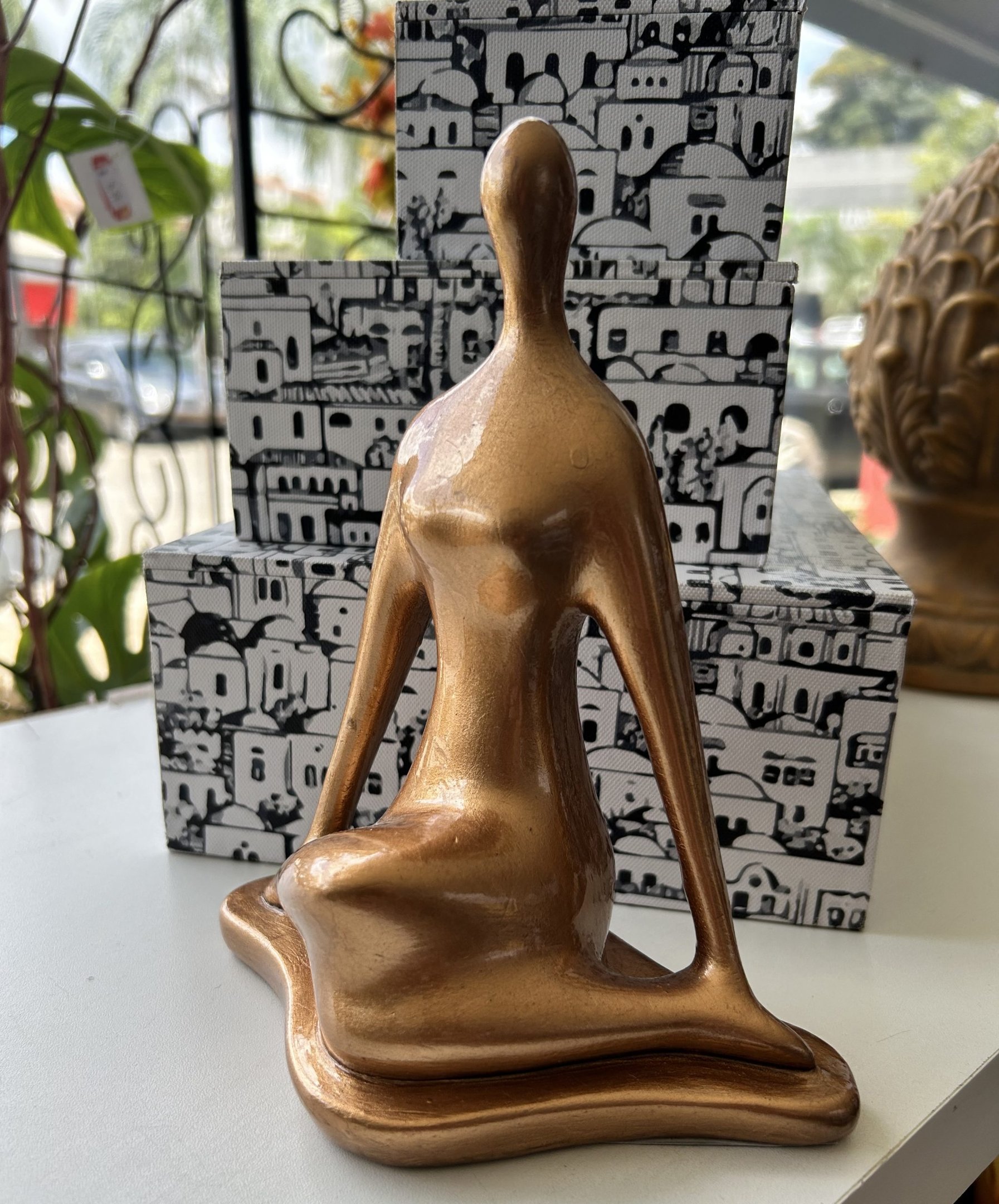 Yoga Sabedoria - 19 Cm Escultura Artesanal - Decoração - 2