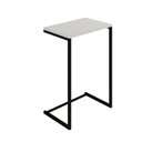 Ver imagem 2 de Mesa Lateral de Apoio Industrial Sofá Charmme Ferro Preto e Tampo Branco