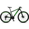 Bicicleta Aro 29 Dropp Sw 24 Vel Câmbio Shimano Quadro Alumínio Mtb Preto+verde - 1