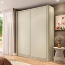 Ver imagem 1 de Roupeiro Bend em Mdf 190cm 2 Portas 3 Gavetas Lateral Curva Luna C831