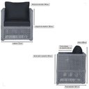 Ver imagem 2 de 2 Poltronas Madri Alumínio Corda Náutica Estofado 12 Trama Original