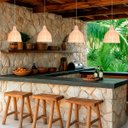 Ver imagem 6 de 3 Pendente de Rattan Fibra Natural Artesanal Vime Sala Nat13