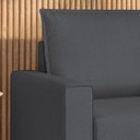 Ver imagem 4 de Poltrona para Sala Estar com Pés de Metal Coleção Premium Cinza Grafite