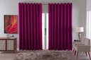 Ver imagem 1 de Cortina Jacquard Luxo em Tecido Semi Blackout Sala 2,70x2,30:vinho