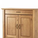 Ver imagem 5 de Aparador Buffet 93cm Madeira Maciça 2 Portas Hazel Carvalho Z25 - Mpozenato
