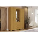 Ver imagem 1 de Guarda Roupa 4 Portas 1 Esp 3 Gav Emily Acp Cinamomo