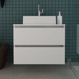 Gabinete para Banheiro com 2 Gavetas - Branco - 1