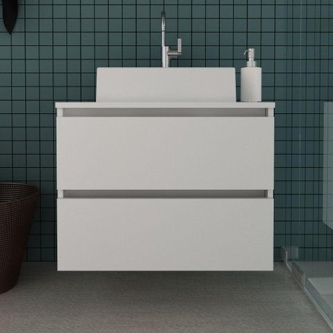 Gabinete para Banheiro com 2 Gavetas - Branco