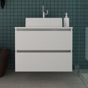 Ver imagem 1 de Gabinete para Banheiro com 2 Gavetas - Branco