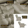 Poltrona do Papai Reclinável Imperador para Sala de Tv Cinema Facto Bege Areia - Sofa Store - 9