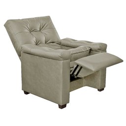 Poltrona do Papai Reclinável Imperador para Sala de Tv Cinema Facto Bege Areia - Sofa Store - 5