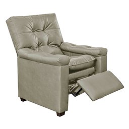 Poltrona do Papai Reclinável Imperador para Sala de Tv Cinema Facto Bege Areia - Sofa Store - 4