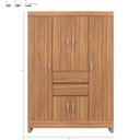 Ver imagem 2 de Guarda Roupa Ecom Ii em Mdp com 6 Portas 2 Gavetas Demobile