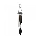 Ver imagem 1 de Mobile Sino de Vento 5 Tubos Metal e Madeira 50 Cm Marrom