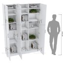 Ver imagem 7 de ARMÁRIO ORGANIZADOR 3 PORTAS COM DIVISÓRIAS A 2,15 M443.B (CASA) MUNDI MOVEIS