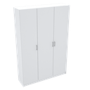 Ver imagem 1 de ARMÁRIO ORGANIZADOR 3 PORTAS COM DIVISÓRIAS A 2,15 M443.B (CASA) MUNDI MOVEIS
