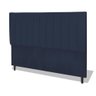 Cabeceira Estofada Box Casal Encosto para Cama Corola 144x126 Azul Marinho - 1