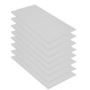 Ver imagem 3 de Kit 8 Colchonete Ginastica Academia Creche Yoga Fitness 95X59X3 Courino Branco - D A DECOR