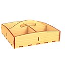 Ver imagem 5 de Porta Guardanapo e Sachê em MDF - Kit 10 Unidades