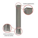 Ver imagem 5 de Kit Suporte Porta Copo Quadrado + Lixeira Inox Água 200ml