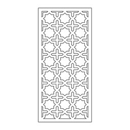 Painel Vazado Divisória Mdf Barcelona Branco Decore Painéis e Divisórias 0,60x2,60m - 1