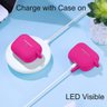 Lerobo Capa para Airpods Pro com Mosquetão (rosa) - 5