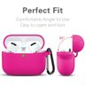 Lerobo Capa para Airpods Pro com Mosquetão (rosa) - 3