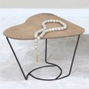 Ver imagem 6 de Mesa De Centro Organica Coraçao Amendoa Base Metal Preto Nacc