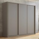 Ver imagem 1 de Guarda Roupa Casal com Laterais Curvas 276cm 100% Mdf Cor:grigio